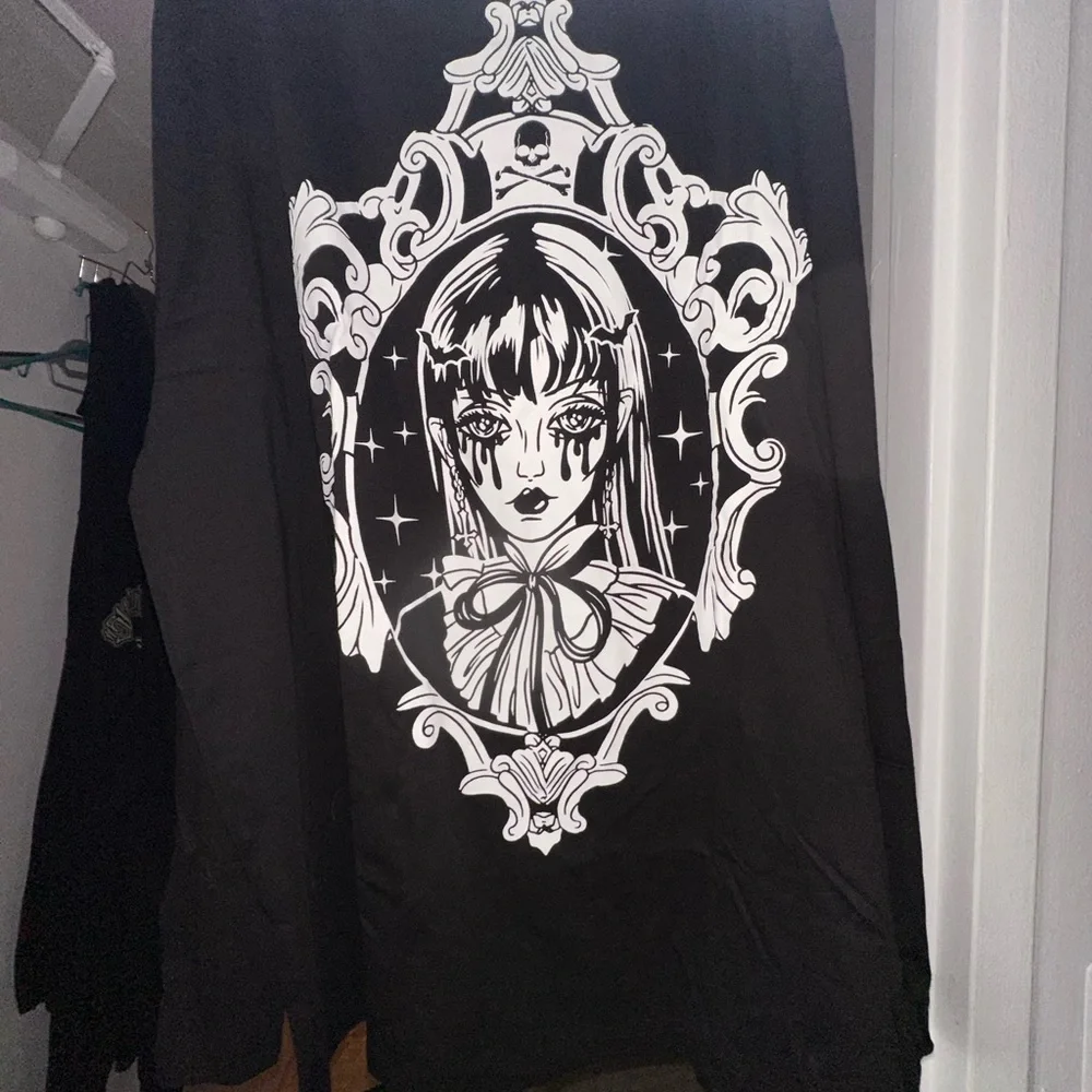 Dollskill Long Sleeve TShirt-Goth/Emo Bat Girl 3XL - Picture 5 of 12